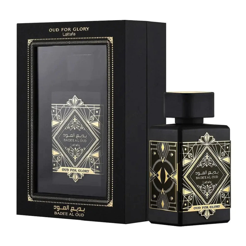 Perfume Badee al oud for glory Lattafa - Fragancias del Desierto - www.fraganciasdeldesierto.com